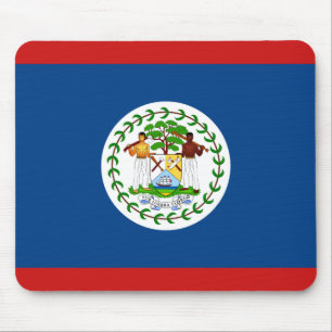 Belize Flag Mousepad