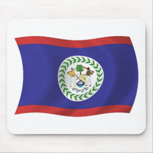 Belize Flag Mousepad