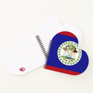 Belize flag notebook