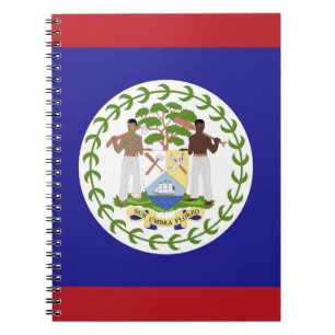 Belize flag notebook