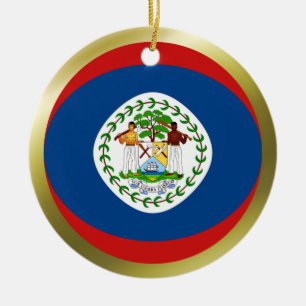 Belize Flag Ornament