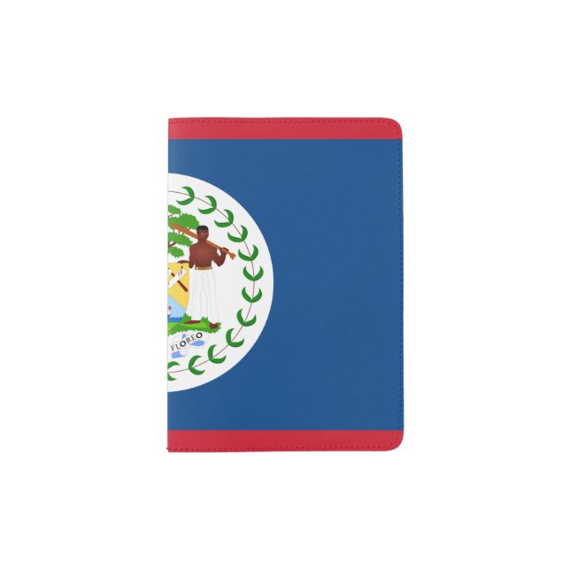 Belize flag Passport Holder (Front)