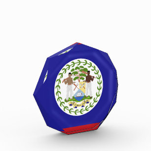 Belize flag photo block