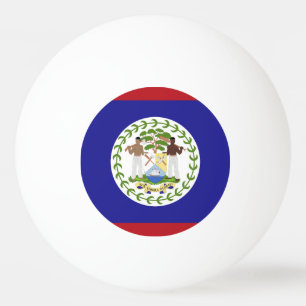 Belize flag ping pong ball