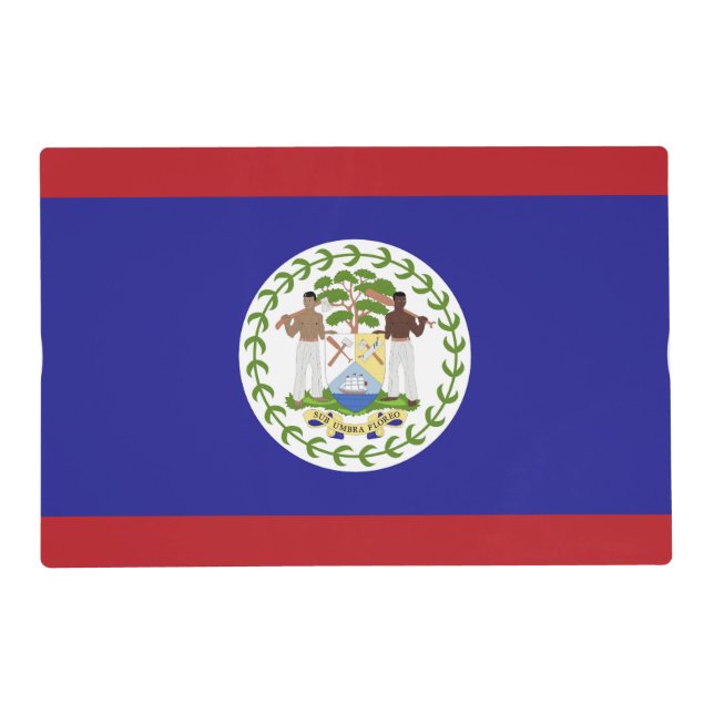 Belize flag placemat (Front)