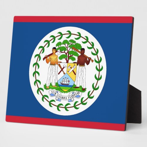 Belize Flag Plaque