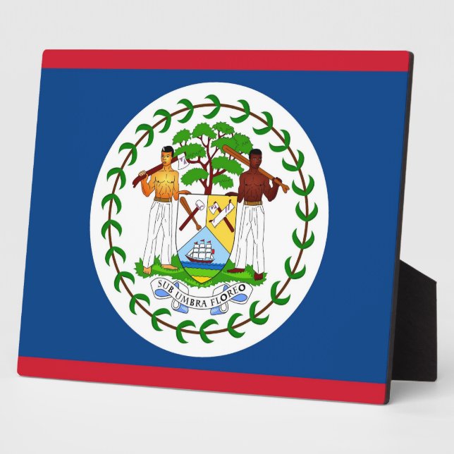 Belize Flag Plaque (Side)