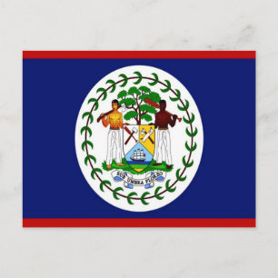 Belize - Flag - Postcard