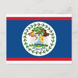 Belize Flag Postcard