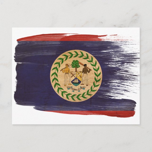 Belize Flag Postcards (Front)