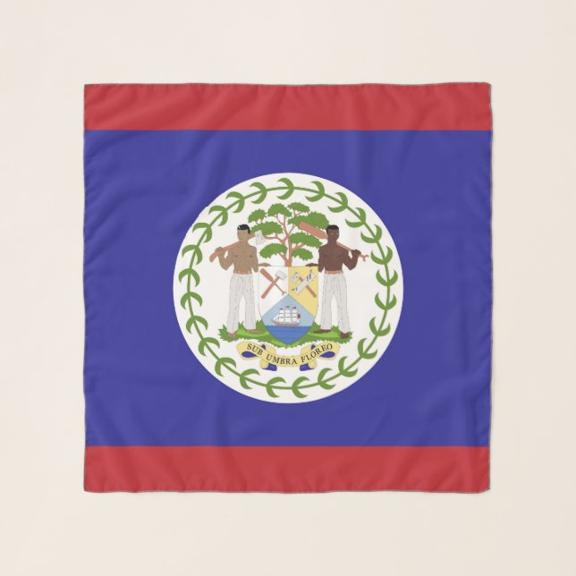 Belize flag scarf (Front)