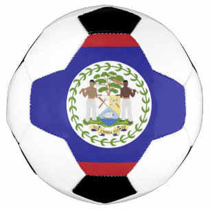 Belize flag soccer ball