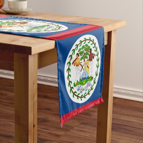 Belize flag  Sports fan house decor  Belize Shor Short Table Runner