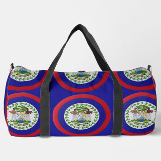Belize Flag Stadium Duffle Bag