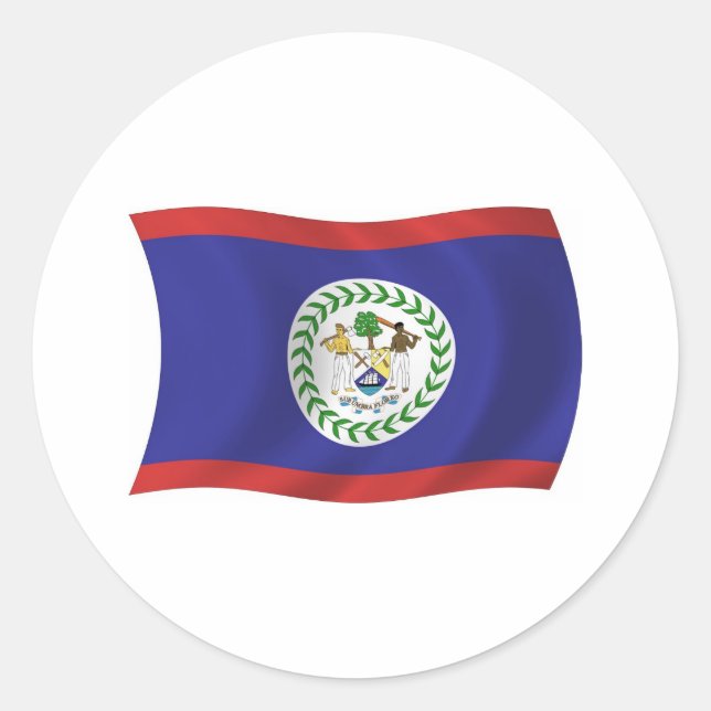 Belize Flag Sticker (Front)