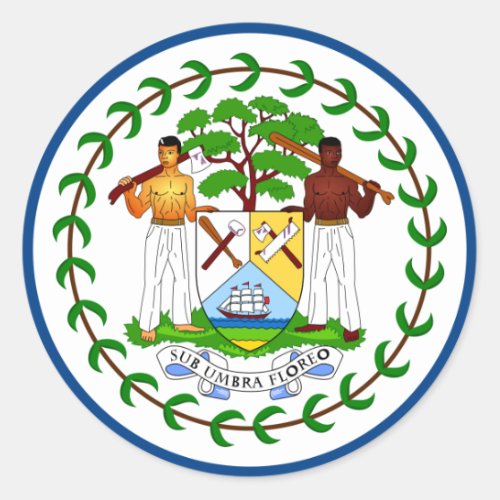 Belize Flag Sticker