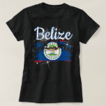 Belize Flag T-shirt at Zazzle