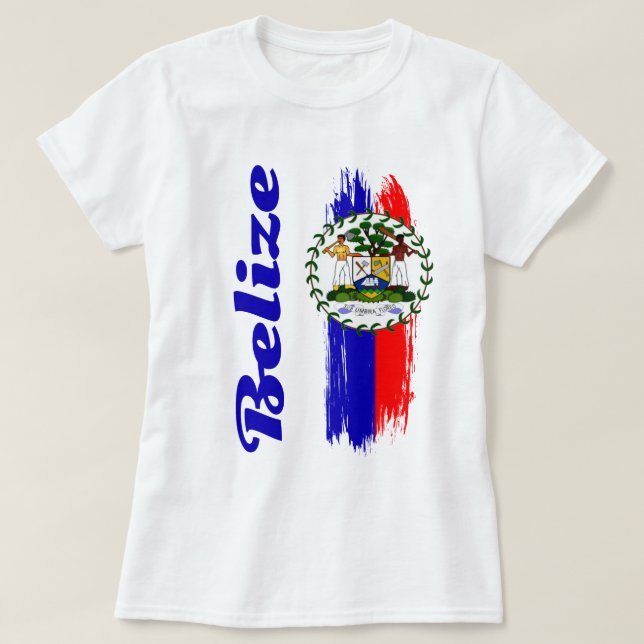 Belize Flag T-Shirt (Design Front)