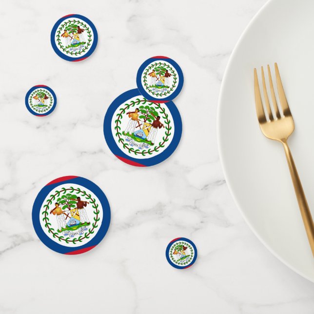 Belize flag Table Confetti (Group)