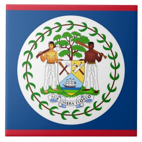 Belize Flag Tile