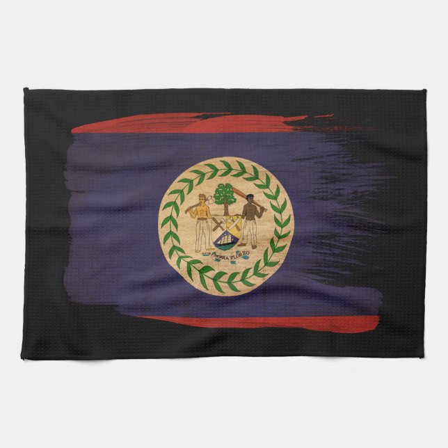 Belize Flag Towel (Horizontal)