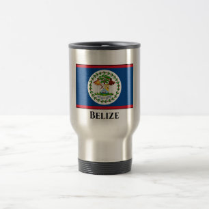 Belize Flag Travel Mug