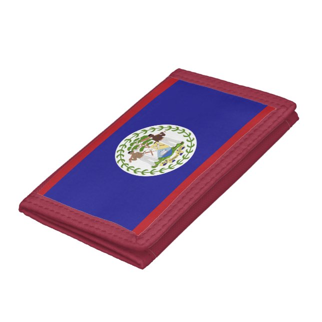 Belize flag trifold wallet (Bottom)