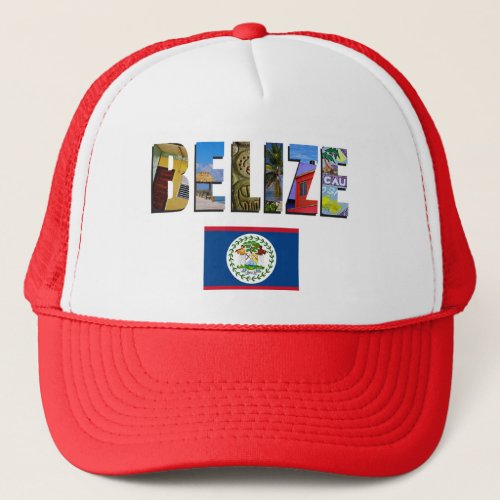 Belize Flag Trucker Hat