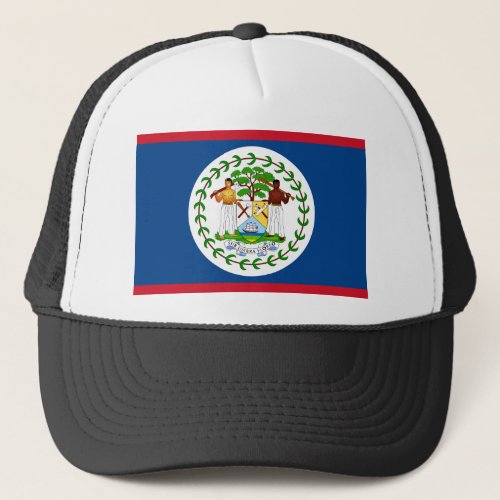 belize flag trucker hat