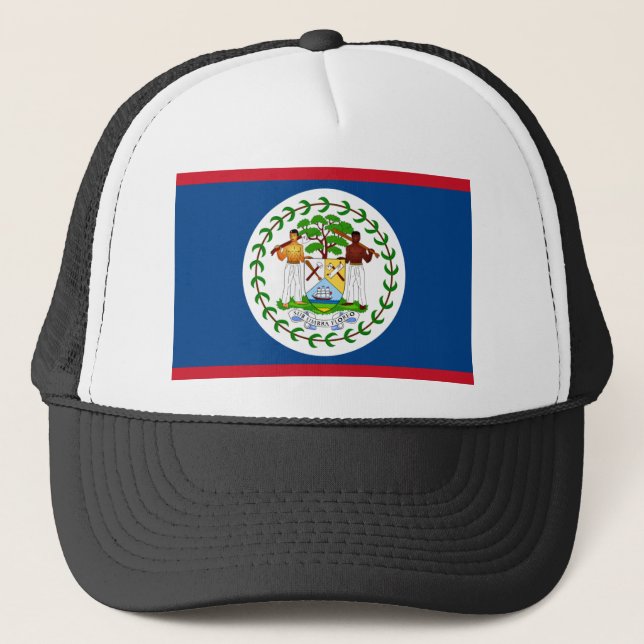 belize flag trucker hat (Front)
