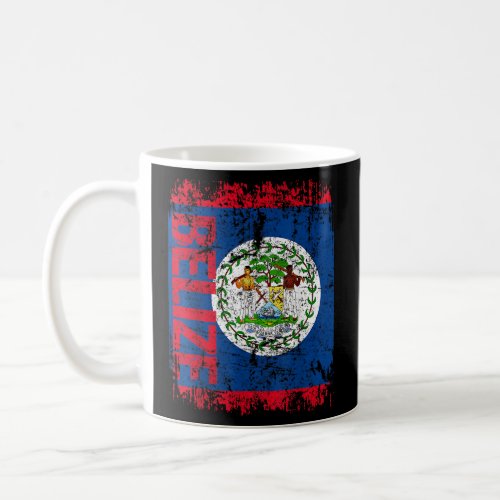 BELIZE Flag Vintage Distressed BELIZE  Coffee Mug