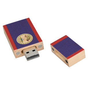 Belize flag wood flash drive