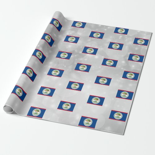 Belize Flag Wrapping Paper