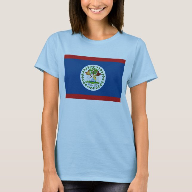 Belize Flag x Map T-Shirt (Front)