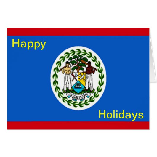 Belize happy holidays (Front Horizontal)