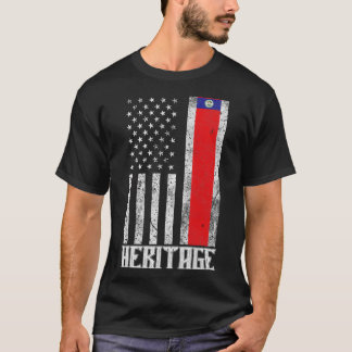 Belize Hispanic Heritage distressed flag T-Shirt