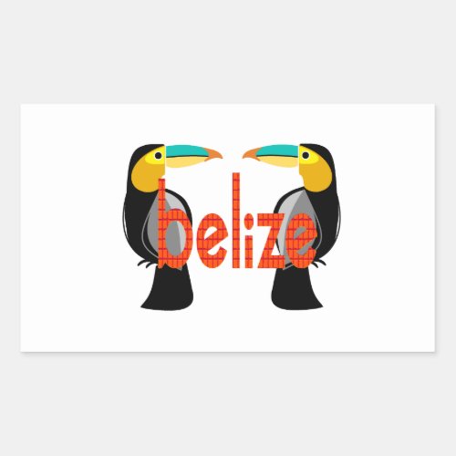 Belize it now rectangular sticker