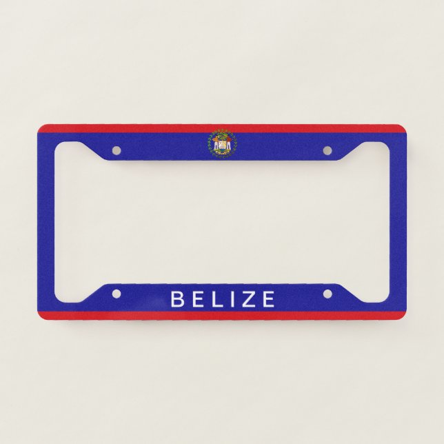 Belize License Plate Frame (Front)