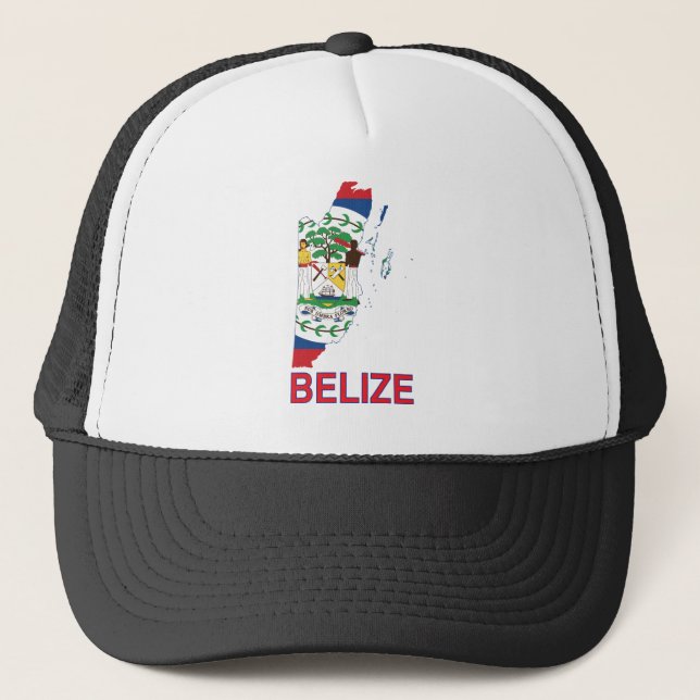 Belize Map Trucker Hat (Front)
