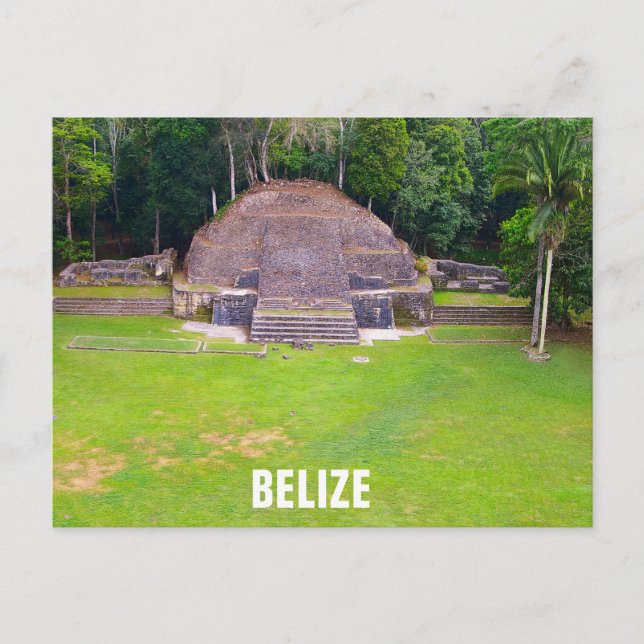 Belize Mayan Ruins Caracol Travel Photo Postcard (Front)
