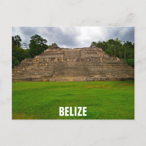 Belize Mayan Ruins Caracol Travel Photo Postcard