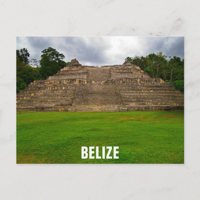 Belize Mayan Ruins Caracol Travel Photo Postcard (Front)