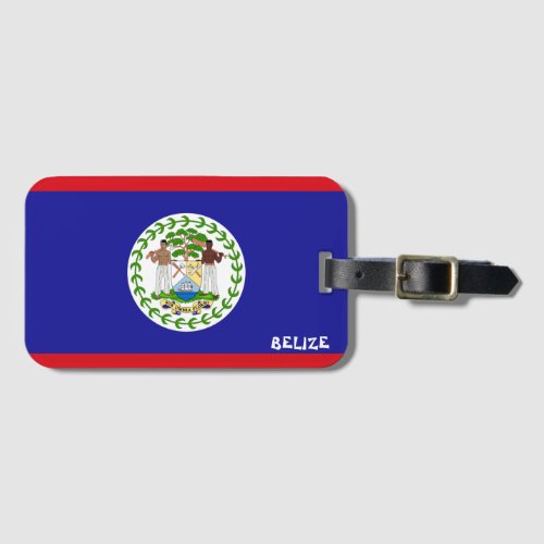 Belize National Flag Patriotic Luggage Tag