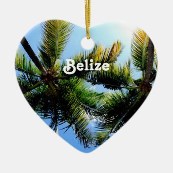 Belize Palm Trees Ceramic Ornament by GoingPlaces at Zazzle