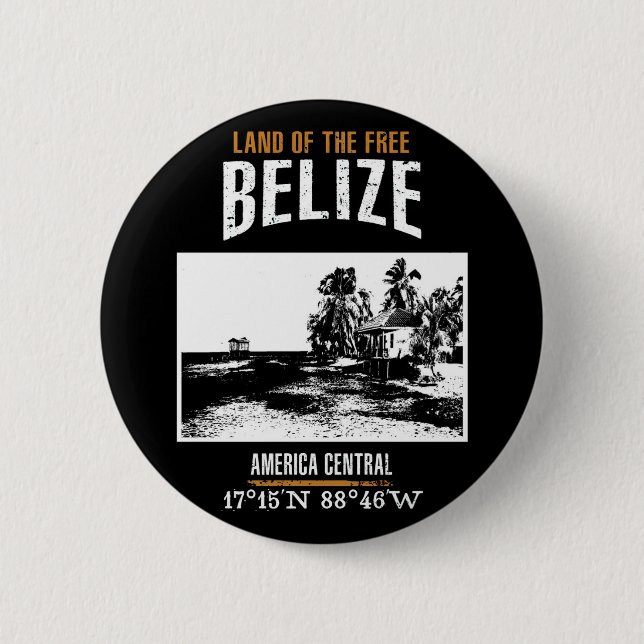 Belize Pinback Button (Front)