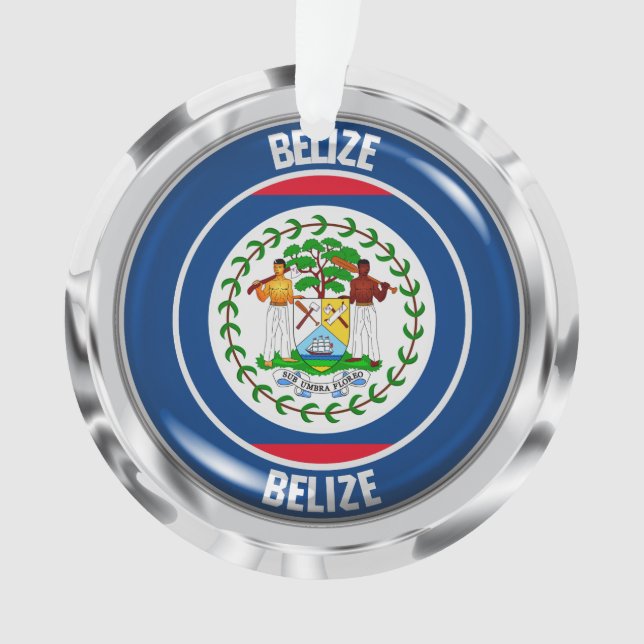 Belize Round Emblem Ornament (Front)