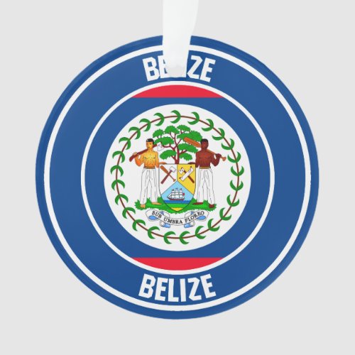 Belize Round Emblem Ornament