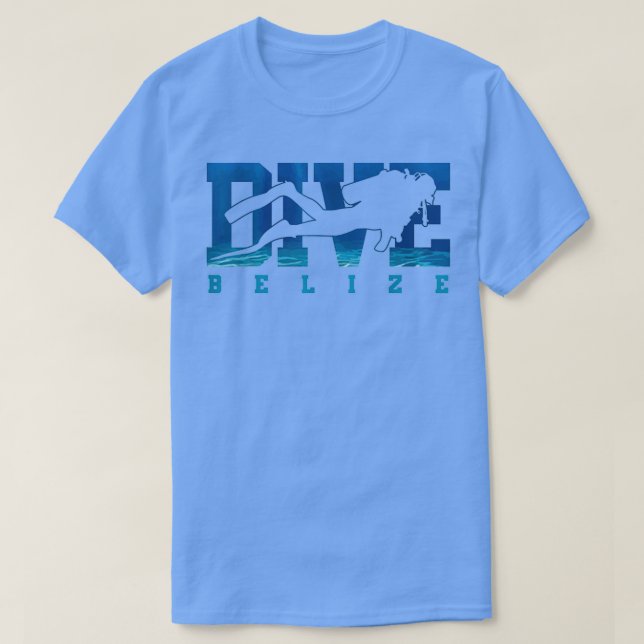 Belize Scuba Diving Souvenir Diver Gift T-Shirt (Design Front)