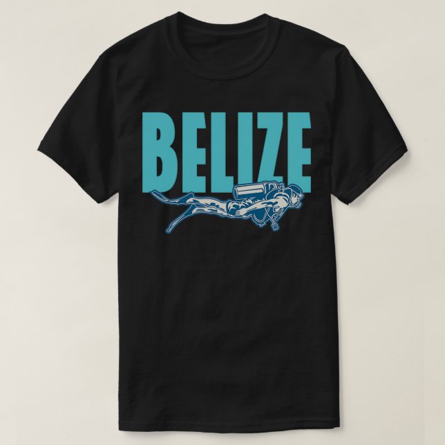 Belize Scuba Diving T-Shirt (Design Front)