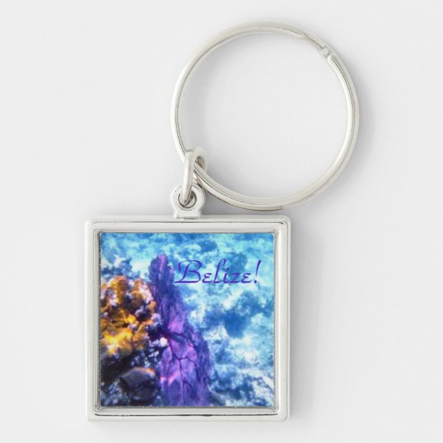 Belize Sea Fan Keychain (Front)